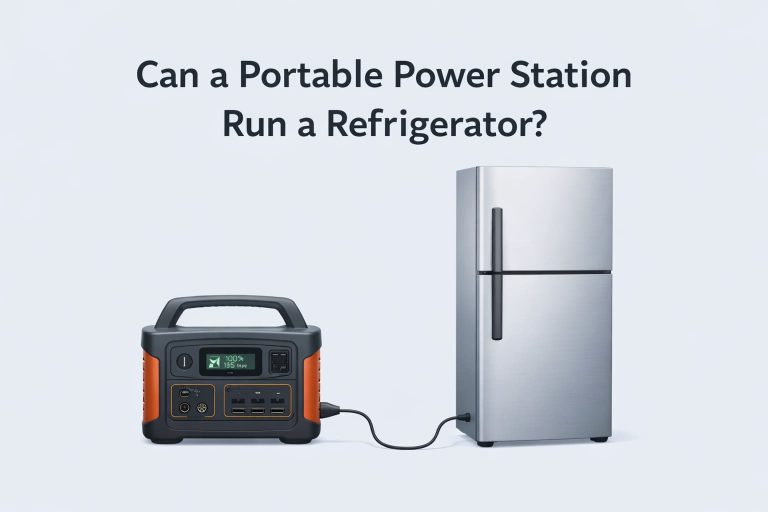 can a portable power station run a refrigerator