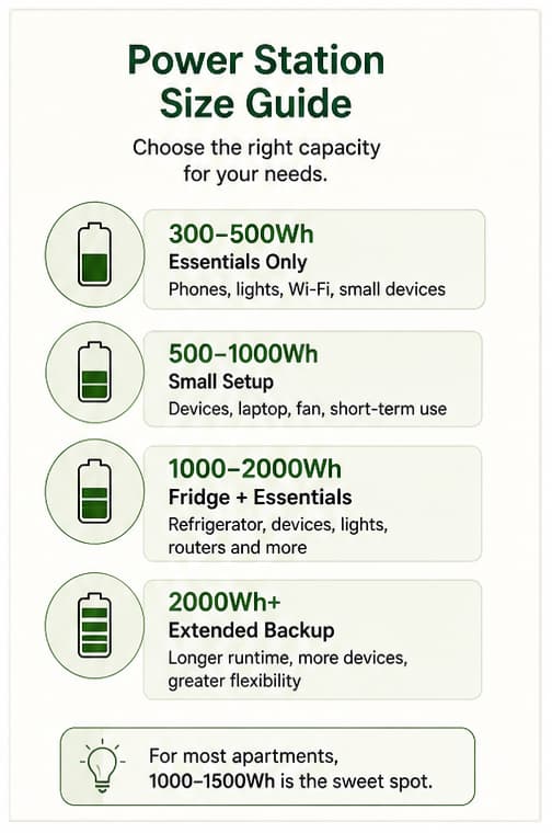 power station size guide for apartments