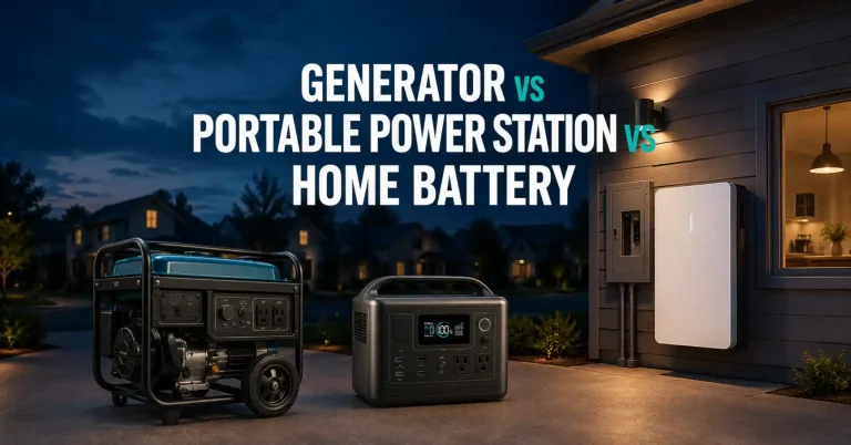 generator vs portable power station