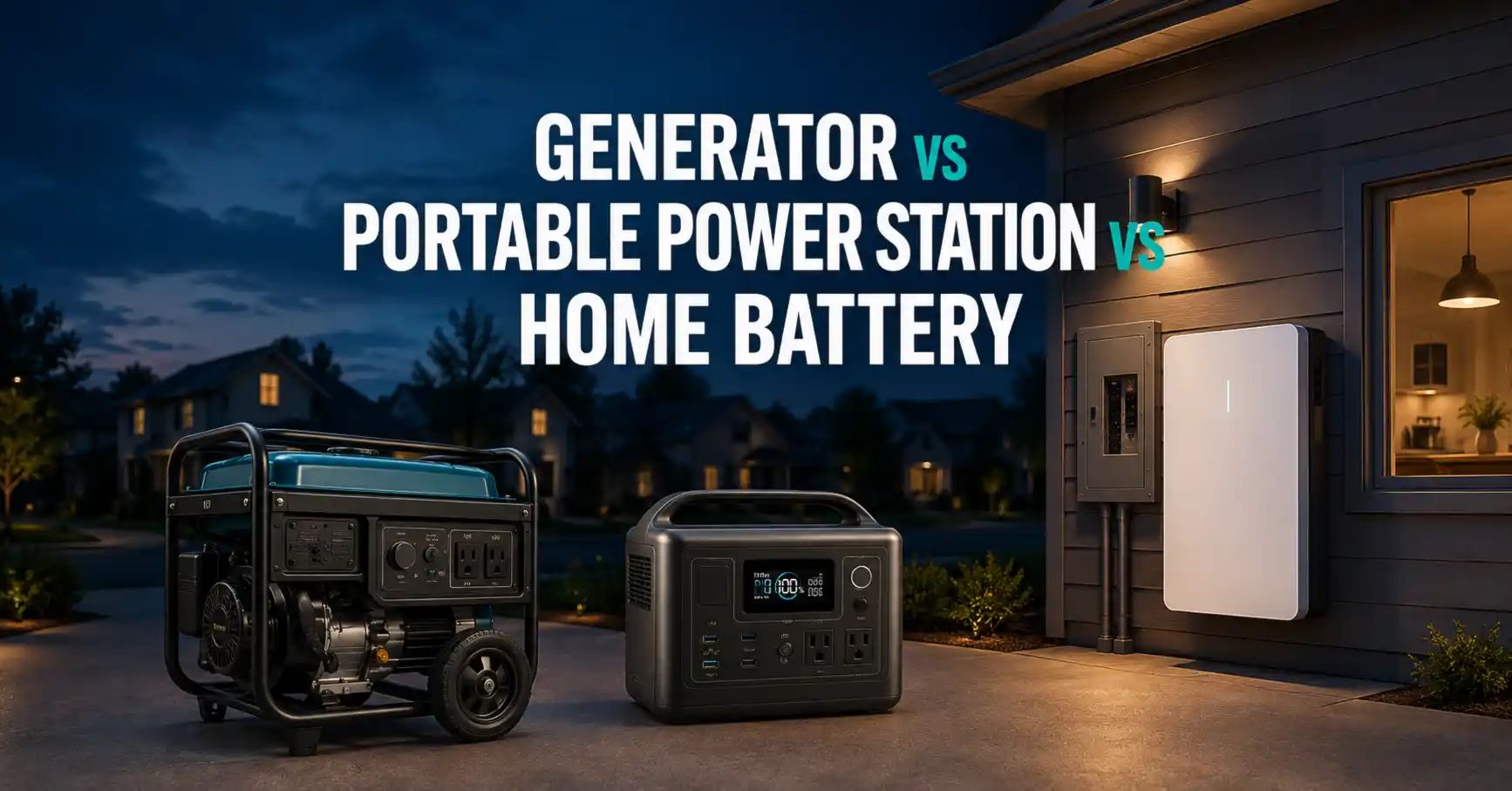 generator vs portable power station