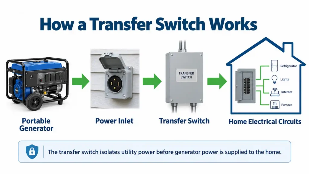 how a transfer switch works 