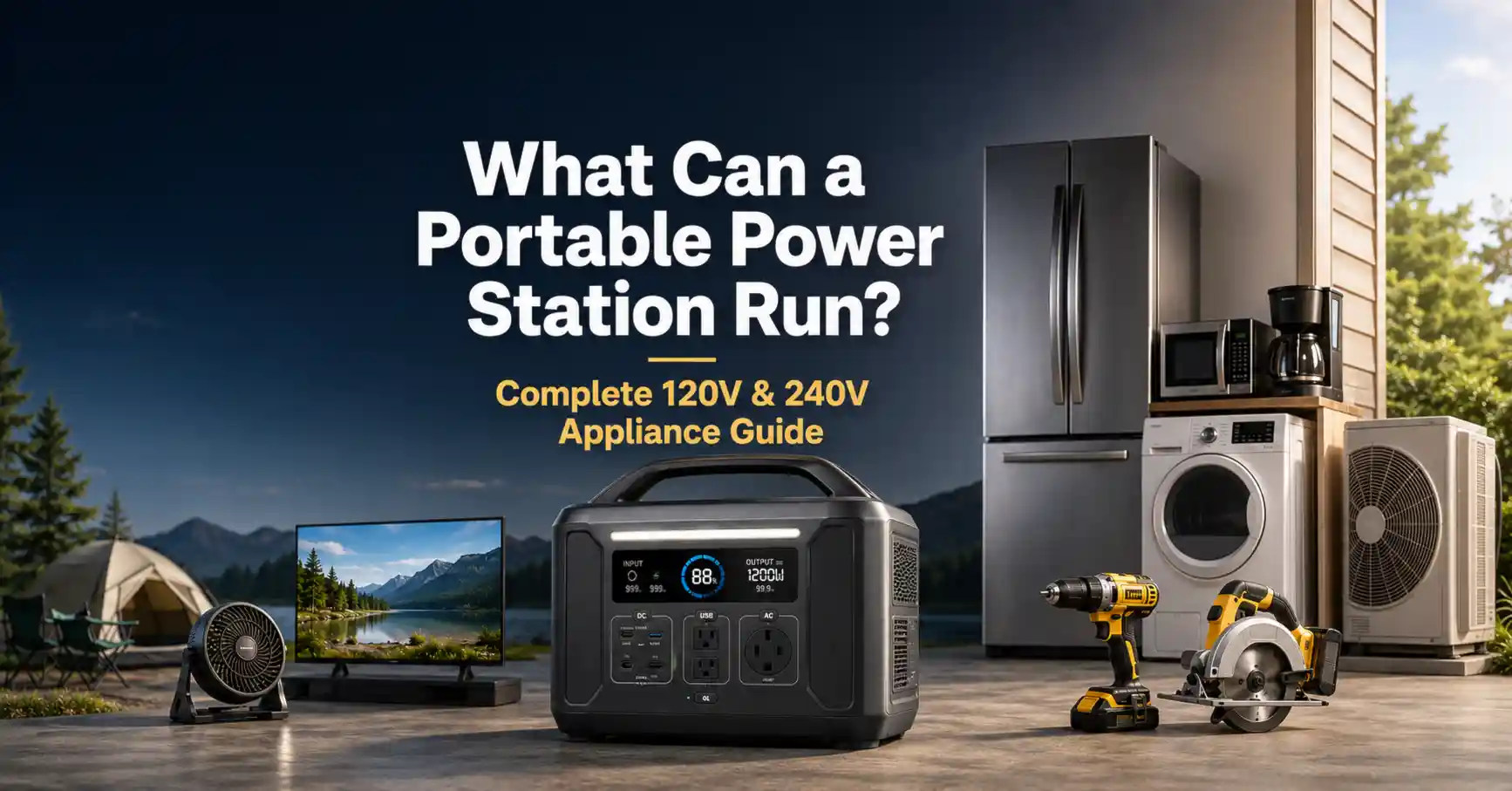 what can a portable power statoin run